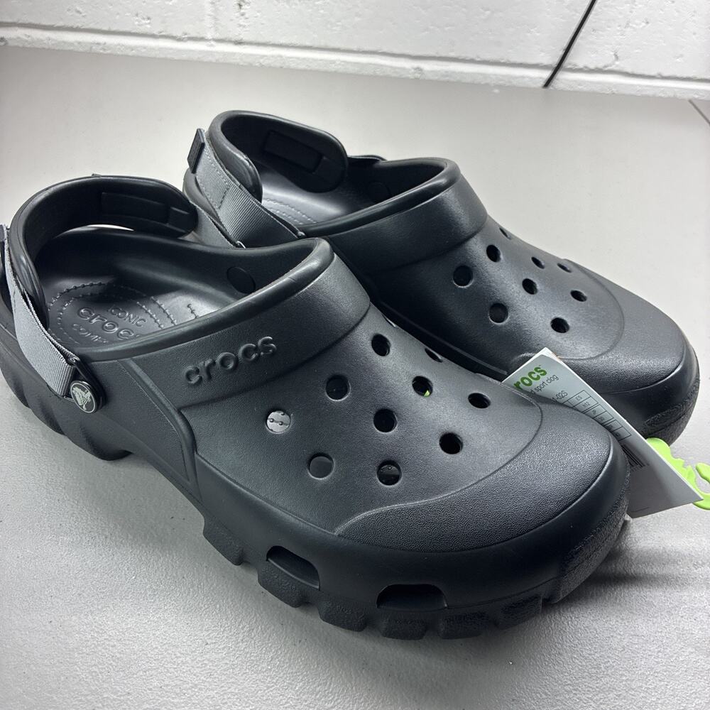 Crocs Mens Offroad Sport Clog, 202651-02S, Black, Size 12, NWT